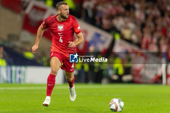 2024-09-05 - Sebastian Walukiewicz of Poland during the UEFA Nations League match between Scotland and Poland. The National Stadium, Hampden Park, Glasgow, Scotland. 05/09/2024. Photo Colin Poultney /ProSportsImages / DPPI - FOOTBALL - UEFA NATIONS LEAGUE - SCOTLAND V POLAND - UEFA NATIONS LEAGUE - SOCCER