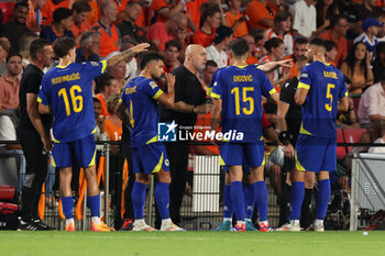 2024-09-07 - Sergej Barbarez head coach of Bosnia and Herzegovina during the UEFA Nations League match between Netherlands and Bosnia & Herzegovina at Philips Stadion on September 7, 2024 in Eindhoven, Netherlands - FOOTBALL - NATIONS LEAGUE - NETHERLANDS V BOSNIA - UEFA NATIONS LEAGUE - SOCCER