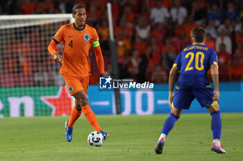 2024-09-07 - Virgil van Dijk of Netherlands during the UEFA Nations League match between Netherlands and Bosnia & Herzegovina at Philips Stadion on September 7, 2024 in Eindhoven, Netherlands - FOOTBALL - NATIONS LEAGUE - NETHERLANDS V BOSNIA - UEFA NATIONS LEAGUE - SOCCER