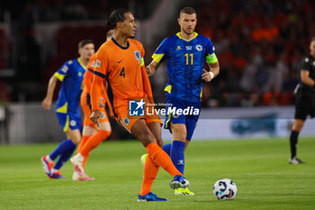 2024-09-07 - Virgil van Dijk of Netherlands during the UEFA Nations League match between Netherlands and Bosnia & Herzegovina at Philips Stadion on September 7, 2024 in Eindhoven, Netherlands - FOOTBALL - NATIONS LEAGUE - NETHERLANDS V BOSNIA - UEFA NATIONS LEAGUE - SOCCER