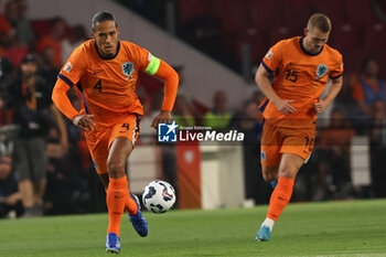 2024-09-07 - Virgil van Dijk of Netherlands during the UEFA Nations League match between Netherlands and Bosnia & Herzegovina at Philips Stadion on September 7, 2024 in Eindhoven, Netherlands - FOOTBALL - NATIONS LEAGUE - NETHERLANDS V BOSNIA - UEFA NATIONS LEAGUE - SOCCER