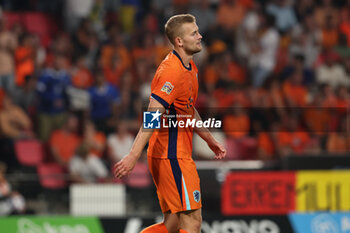 2024-09-07 - Matthijs De Ligt of Netherlands during the UEFA Nations League match between Netherlands and Bosnia & Herzegovina at Philips Stadion on September 7, 2024 in Eindhoven, Netherlands - FOOTBALL - NATIONS LEAGUE - NETHERLANDS V BOSNIA - UEFA NATIONS LEAGUE - SOCCER