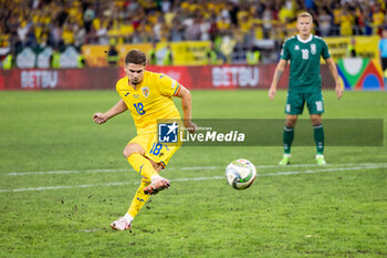 2024-09-09 - Razvan Marin of Romania scores his team's second goal to make the score 2:1 during the UEFA Nations League, Group stage, League C, Group C2, football match between Romania and Lithuania on 9 September 2024 at Stadionul Steaua in Bucharest, Romania - FOOTBALL - UEFA NATIONS LEAGUE - ROMANIA V LITHUANIA - UEFA NATIONS LEAGUE - SOCCER