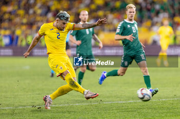 2024-09-09 - Andrei Ratiu of Romania during the UEFA Nations League, Group stage, League C, Group C2, football match between Romania and Lithuania on 9 September 2024 at Stadionul Steaua in Bucharest, Romania - FOOTBALL - UEFA NATIONS LEAGUE - ROMANIA V LITHUANIA - UEFA NATIONS LEAGUE - SOCCER