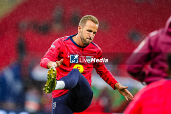 2024-09-10 - Harry Kane (9) of England wears his golden boots during the UEFA Nations League match between England and Finland at Wembley Stadium, London, England on 10 September 2024. Photo Nigel Keene/ProSportsImages / DPPI - FOOTBALL - NATIONS LEAGUE - ENGLAND V FINLAND - UEFA NATIONS LEAGUE - SOCCER