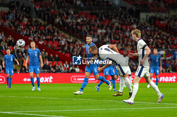 2024-09-10 - Harry Kane (9) of England heads towards goal during the UEFA Nations League match between England and Finland at Wembley Stadium, London, England on 10 September 2024. Photo Nigel Keene/ProSportsImages / DPPI - FOOTBALL - NATIONS LEAGUE - ENGLAND V FINLAND - UEFA NATIONS LEAGUE - SOCCER