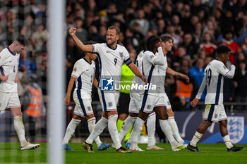 2024-09-10 - Goal 2-0 Harry Kane (9) of England scores a goal and celebrates during the UEFA Nations League match between England and Finland at Wembley Stadium, London, England on 10 September 2024. Photo Nigel Keene/ProSportsImages / DPPI - FOOTBALL - NATIONS LEAGUE - ENGLAND V FINLAND - UEFA NATIONS LEAGUE - SOCCER