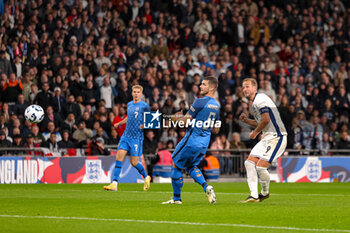 2024-09-10 - Goal 2-0 Harry Kane (9) of England scores a goal during the UEFA Nations League match between England and Finland at Wembley Stadium, London, England on 10 September 2024. Photo Nigel Keene/ProSportsImages / DPPI - FOOTBALL - NATIONS LEAGUE - ENGLAND V FINLAND - UEFA NATIONS LEAGUE - SOCCER