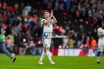 2024-09-10 - Declan Rice (4) of England at full time during the UEFA Nations League match between England and Finland at Wembley Stadium, London, England on 10 September 2024. Photo Nigel Keene/ProSportsImages / DPPI - FOOTBALL - NATIONS LEAGUE - ENGLAND V FINLAND - UEFA NATIONS LEAGUE - SOCCER