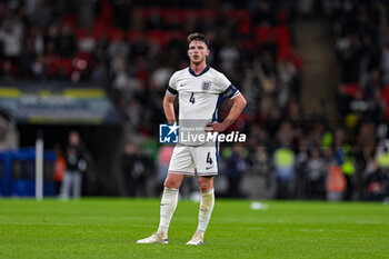 2024-09-10 - Declan Rice (4) of England at full time during the UEFA Nations League match between England and Finland at Wembley Stadium, London, England on 10 September 2024. Photo Nigel Keene/ProSportsImages / DPPI - FOOTBALL - NATIONS LEAGUE - ENGLAND V FINLAND - UEFA NATIONS LEAGUE - SOCCER