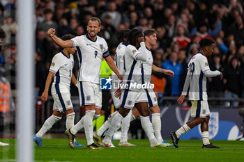 2024-09-10 - Goal 2-0 Harry Kane (9) of England scores a goal and celebrates during the UEFA Nations League match between England and Finland at Wembley Stadium, London, England on 10 September 2024. Photo Nigel Keene/ProSportsImages / DPPI - FOOTBALL - NATIONS LEAGUE - ENGLAND V FINLAND - UEFA NATIONS LEAGUE - SOCCER