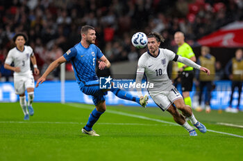 2024-09-10 - Jack Grealish (10) of England during the UEFA Nations League match between England and Finland at Wembley Stadium, London, England on 10 September 2024. Photo Nigel Keene/ProSportsImages / DPPI - FOOTBALL - NATIONS LEAGUE - ENGLAND V FINLAND - UEFA NATIONS LEAGUE - SOCCER