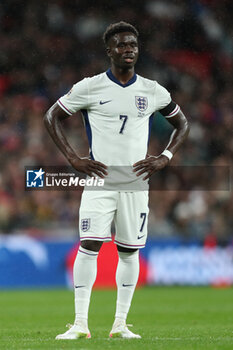 2024-09-10 - England's Bukayo Saka during the UEFA Nations League match between England and Finland at Wembley Stadium, London, England on 10 September 2024. Photo Rhianna Chadwick / Every Second Media / DPPI - FOOTBALL - NATIONS LEAGUE - ENGLAND V FINLAND - UEFA NATIONS LEAGUE - SOCCER