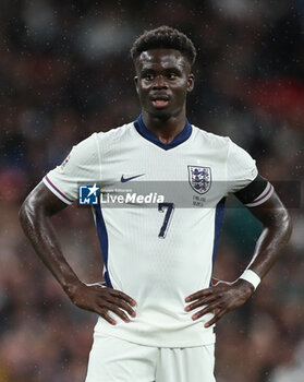 2024-09-10 - England's Bukayo Saka during the UEFA Nations League match between England and Finland at Wembley Stadium, London, England on 10 September 2024. Photo Rhianna Chadwick / Every Second Media / DPPI - FOOTBALL - NATIONS LEAGUE - ENGLAND V FINLAND - UEFA NATIONS LEAGUE - SOCCER