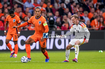 2024-09-10 - Virgil van Dijk of Netherlands is challenged by Maximilian Beier of Germany during the UEFA Nations League 2024/2025 League A Group 3 match between Netherlands and Germany at Johan Cruijff ArenA on September 10, 2024 in Amsterdam, Netherlands. Photo Andre Weening/ Orange Pictures / DPPI - FOOTBALL - NATIONS LEAGUE - NETHERLANDS V GERMANY - UEFA NATIONS LEAGUE - SOCCER