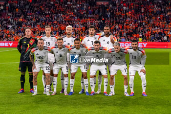 2024-09-10 - Teamphoto of Germany with: goalkeeper Marc-Andre ter Stegen of Germany, Jonathan Tah of Germany, Pascal Gross of Germany, Joshua Kimmich of Germany, Kai Havertz of Germany, Robert Andrich of Germany, Jamal Musiala of Germany, Deniz Undav of Germany, Nico Schlotterbeck of Germany, Florian Wirtz of Germany, David Raum of Germany during the UEFA Nations League 2024/2025 League A Group 3 match between Netherlands and Germany at Johan Cruijff ArenA on September 10, 2024 in Amsterdam, Netherlands. Photo Andre Weening/ Orange Pictures / DPPI - FOOTBALL - NATIONS LEAGUE - NETHERLANDS V GERMANY - UEFA NATIONS LEAGUE - SOCCER