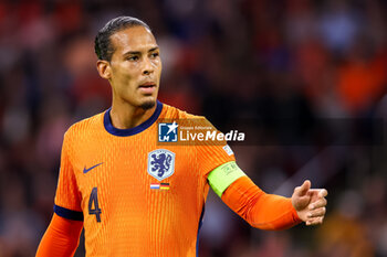 2024-09-10 - Virgil van Dijk of the Netherlands during the UEFA Nations League 2024/2025 League A Group 3 match between Netherlands and Germany at Johan Cruijff ArenA on September 10, 2024 in Amsterdam, Netherlands. Photo Peter Lous/ Orange Pictures / DPPI - FOOTBALL - NATIONS LEAGUE - NETHERLANDS V GERMANY - UEFA NATIONS LEAGUE - SOCCER