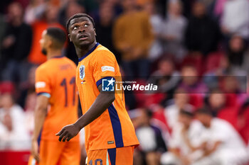 2024-09-10 - Brian Brobbey of the Netherlands watching on the screen the replay of the goal of Denzel Dumfries of the Netherlands during the UEFA Nations League 2024/2025 League A Group 3 match between Netherlands and Germany at Johan Cruijff ArenA on September 10, 2024 in Amsterdam, Netherlands. Photo Peter Lous/ Orange Pictures / DPPI - FOOTBALL - NATIONS LEAGUE - NETHERLANDS V GERMANY - UEFA NATIONS LEAGUE - SOCCER