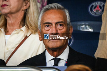 2024-09-06 - Italian Football Federation (FIGC) President Gabriele GRAVINA during the UEFA Nations League, League A - Group 2 football match between France and Italy on September 6, 2024 at Parc des Princes stadium in Paris, France - FOOTBALL - NATIONS LEAGUE - FRANCE V ITALY - UEFA NATIONS LEAGUE - SOCCER