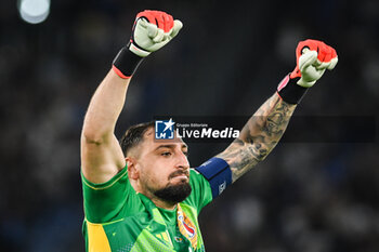 2024-09-06 - Gianluigi DONNARUMMA of Italy celebrates during the UEFA Nations League, League A - Group 2 football match between France and Italy on September 6, 2024 at Parc des Princes stadium in Paris, France - FOOTBALL - NATIONS LEAGUE - FRANCE V ITALY - UEFA NATIONS LEAGUE - SOCCER