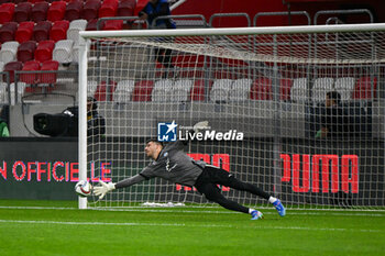 2024-10-10 - Omri Glazer (Israel) during warm up during the UEFA Nations League match between Israel vs. France on 10th October 2024 at the Bozsik Arena stadium in Budapest, Hungary - ISRAEL VS FRANCE - UEFA NATIONS LEAGUE - SOCCER