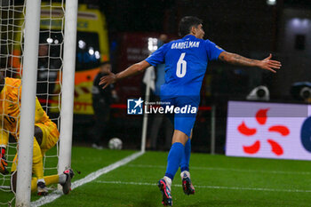 2024-10-10 - Happiness of Omri Gandelman (Israel) after scores a goal during the UEFA Nations League match between Israel vs. France on 10th October 2024 at the Bozsik Arena stadium in Budapest, Hungary - ISRAEL VS FRANCE - UEFA NATIONS LEAGUE - SOCCER