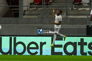 2024-10-10 - Happiness of Christopher Nkunku (France) after scores a goal during the UEFA Nations League match between Israel vs. France on 10th October 2024 at the Bozsik Arena stadium in Budapest, Hungary - ISRAEL VS FRANCE - UEFA NATIONS LEAGUE - SOCCER