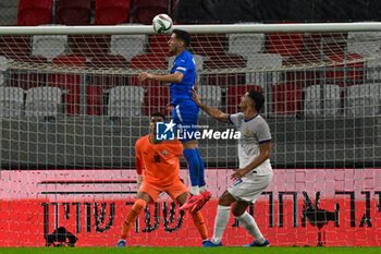 2024-10-10 - Matan Baltaxa (Israel) overhead kick during the UEFA Nations League match between Israel vs. France on 10th October 2024 at the Bozsik Arena stadium in Budapest, Hungary - ISRAEL VS FRANCE - UEFA NATIONS LEAGUE - SOCCER