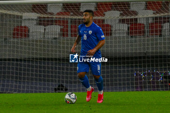 2024-10-10 - Mohammad Abu Fani (Israel) during the UEFA Nations League match between Israel vs. France on 10th October 2024 at the Bozsik Arena stadium in Budapest, Hungary - ISRAEL VS FRANCE - UEFA NATIONS LEAGUE - SOCCER