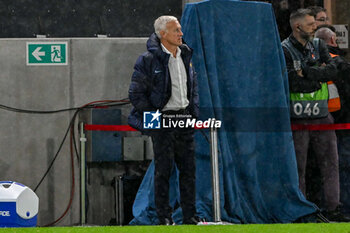 2024-10-10 - Head coach Didier Deschamps (France) during the UEFA Nations League match between Israel vs. France on 10th October 2024 at the Bozsik Arena stadium in Budapest, Hungary - ISRAEL VS FRANCE - UEFA NATIONS LEAGUE - SOCCER