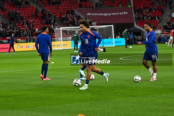 2024-10-11 - Nederlands team during warm up during the UEFA Nations League match between Hungary vs. Holland on 11th October 2024 at the Puskas Arena stadium in Budapest, Hungary - HUNGARY VS NETHERLANDS - UEFA NATIONS LEAGUE - SOCCER