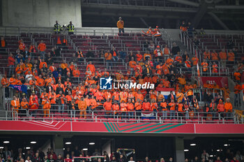 2024-10-11 - Nederlands supporters during the UEFA Nations League match between Hungary vs. Holland on 11th October 2024 at the Puskas Arena stadium in Budapest, Hungary - HUNGARY VS NETHERLANDS - UEFA NATIONS LEAGUE - SOCCER