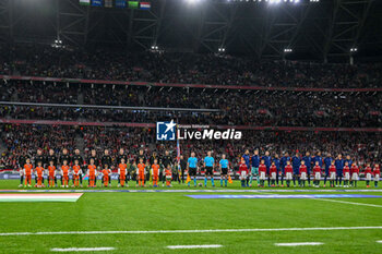 2024-10-11 - Hungary and Nederlands during the UEFA Nations League match between Hungary vs. Holland on 11th October 2024 at the Puskas Arena stadium in Budapest, Hungary - HUNGARY VS NETHERLANDS - UEFA NATIONS LEAGUE - SOCCER