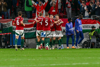 2024-10-11 - Happiness of Roland Sallai (Hungary) afer scores a goal during the UEFA Nations League match between Hungary vs. Holland on 11th October 2024 at the Puskas Arena stadium in Budapest, Hungary - HUNGARY VS NETHERLANDS - UEFA NATIONS LEAGUE - SOCCER