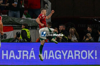 2024-10-11 - Happiness of Roland Sallai (Hungary) afer scores a goal during the UEFA Nations League match between Hungary vs. Holland on 11th October 2024 at the Puskas Arena stadium in Budapest, Hungary - HUNGARY VS NETHERLANDS - UEFA NATIONS LEAGUE - SOCCER