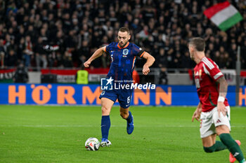 2024-10-11 - Stefan De Vrij (Netherlands)during the UEFA Nations League match between Hungary vs. Holland on 11th October 2024 at the Puskas Arena stadium in Budapest, Hungary - HUNGARY VS NETHERLANDS - UEFA NATIONS LEAGUE - SOCCER