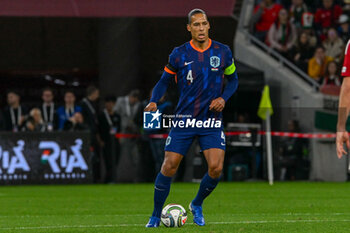 2024-10-11 - Virgil van Dijk (Netherlands) during the UEFA Nations League match between Hungary vs. Holland on 11th October 2024 at the Puskas Arena stadium in Budapest, Hungary - HUNGARY VS NETHERLANDS - UEFA NATIONS LEAGUE - SOCCER