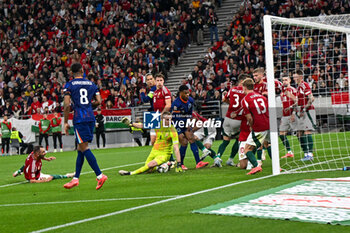 2024-10-11 - 1 Denes Dibusz (Hungary) saves the ball on free kick in the area during the UEFA Nations League match between Hungary vs. Holland on 11th October 2024 at the Puskas Arena stadium in Budapest, Hungary - HUNGARY VS NETHERLANDS - UEFA NATIONS LEAGUE - SOCCER