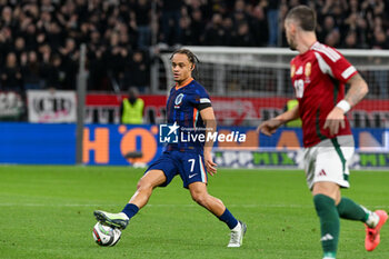 2024-10-11 - Xavi Simons during the UEFA Nations League match between Hungary vs. Holland on 11th October 2024 at the Puskas Arena stadium in Budapest, Hungary - HUNGARY VS NETHERLANDS - UEFA NATIONS LEAGUE - SOCCER