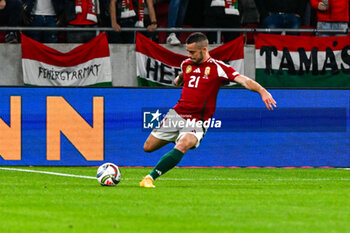 2024-10-11 - Endre Botka (Hungary) during the UEFA Nations League match between Hungary vs. Holland on 11th October 2024 at the Puskas Arena stadium in Budapest, Hungary - HUNGARY VS NETHERLANDS - UEFA NATIONS LEAGUE - SOCCER