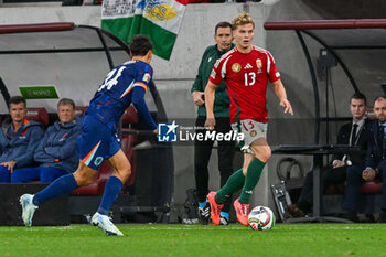 2024-10-11 - Andras Schafer (Hungary) during the UEFA Nations League match between Hungary vs. Holland on 11th October 2024 at the Puskas Arena stadium in Budapest, Hungary - HUNGARY VS NETHERLANDS - UEFA NATIONS LEAGUE - SOCCER