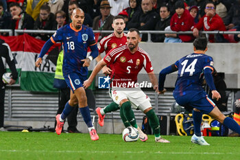 2024-10-11 - Attila Fiola (Hungary) during the UEFA Nations League match between Hungary vs. Holland on 11th October 2024 at the Puskas Arena stadium in Budapest, Hungary - HUNGARY VS NETHERLANDS - UEFA NATIONS LEAGUE - SOCCER