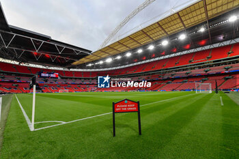 2024-10-10 - General view inside Wembley Stadium ahead of the UEFA Nations League, League B, Group B2 football match between England and Greece on 10 October 2024 at Wembley Stadium in London, England - FOOTBALL - UEFA NATIONS LEAGUE - ENGLAND V GREECE - UEFA NATIONS LEAGUE - SOCCER