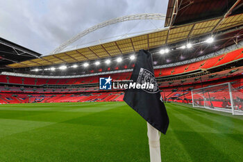 2024-10-10 - General view inside Wembley Stadium with the corner flag ahead of the UEFA Nations League, League B, Group B2 football match between England and Greece on 10 October 2024 at Wembley Stadium in London, England - FOOTBALL - UEFA NATIONS LEAGUE - ENGLAND V GREECE - UEFA NATIONS LEAGUE - SOCCER