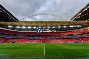 2024-10-10 - General view inside Wembley Stadium ahead of the UEFA Nations League, League B, Group B2 football match between England and Greece on 10 October 2024 at Wembley Stadium in London, England - FOOTBALL - UEFA NATIONS LEAGUE - ENGLAND V GREECE - UEFA NATIONS LEAGUE - SOCCER