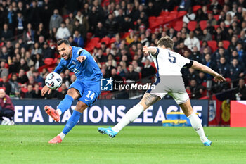 2024-10-10 - Vangelis Pavlidis (14) of Greece during the UEFA Nations League, League B, Group B2 football match between England and Greece on 10 October 2024 at Wembley Stadium in London, England - FOOTBALL - UEFA NATIONS LEAGUE - ENGLAND V GREECE - UEFA NATIONS LEAGUE - SOCCER