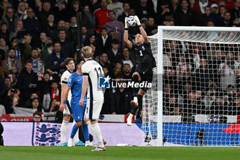 2024-10-10 - Odysseas Vlachodimos (1) of Greece during the UEFA Nations League, League B, Group B2 football match between England and Greece on 10 October 2024 at Wembley Stadium in London, England - FOOTBALL - UEFA NATIONS LEAGUE - ENGLAND V GREECE - UEFA NATIONS LEAGUE - SOCCER