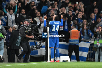 2024-10-10 - Vangelis Pavlidis (14) of Greece celebrates scoring the opening goal 0-1 during the UEFA Nations League, League B, Group B2 football match between England and Greece on 10 October 2024 at Wembley Stadium in London, England - FOOTBALL - UEFA NATIONS LEAGUE - ENGLAND V GREECE - UEFA NATIONS LEAGUE - SOCCER