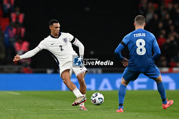 2024-10-10 - Trent Alexander-Arnold (2) of England during the UEFA Nations League, League B, Group B2 football match between England and Greece on 10 October 2024 at Wembley Stadium in London, England - FOOTBALL - UEFA NATIONS LEAGUE - ENGLAND V GREECE - UEFA NATIONS LEAGUE - SOCCER