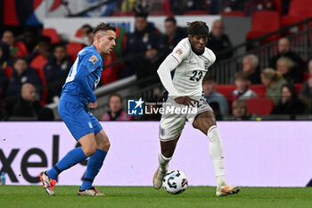 2024-10-10 - Noni Madueke (23) of England during the UEFA Nations League, League B, Group B2 football match between England and Greece on 10 October 2024 at Wembley Stadium in London, England - FOOTBALL - UEFA NATIONS LEAGUE - ENGLAND V GREECE - UEFA NATIONS LEAGUE - SOCCER